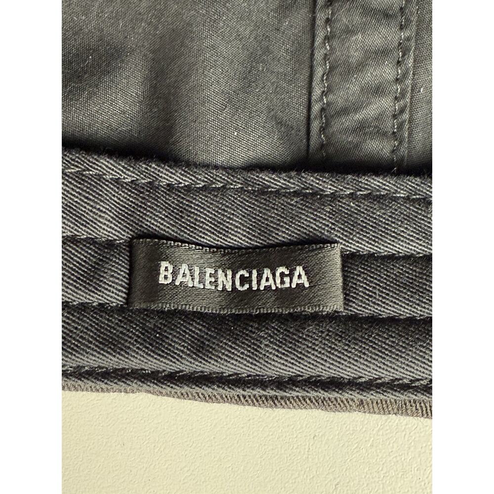 Balenciaga Baseball Cap Black Denim - Picture 9 of 9